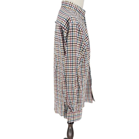 ORVIS Country Twill Checkered Button Down Long Sleeve Shirt Men's Medium - Picture 6 of 12